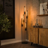 Floor lamp Judy 5-light stepped black 