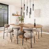 Pendant lamp Judy 9-lights black 