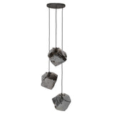 Hanglamp Rocks DH Interior Chromed LxBxH 91x41x37 Glas Witfoto vooraanzicht