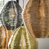Wez pendant lamp 5-light colored nickel 