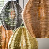 Wez pendant lamp 5-light colored nickel 
