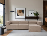 Modular Bank 3-seater with Hocker Fora Brown