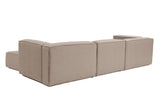 Modular Bank 3-seater with Hocker Fora Brown