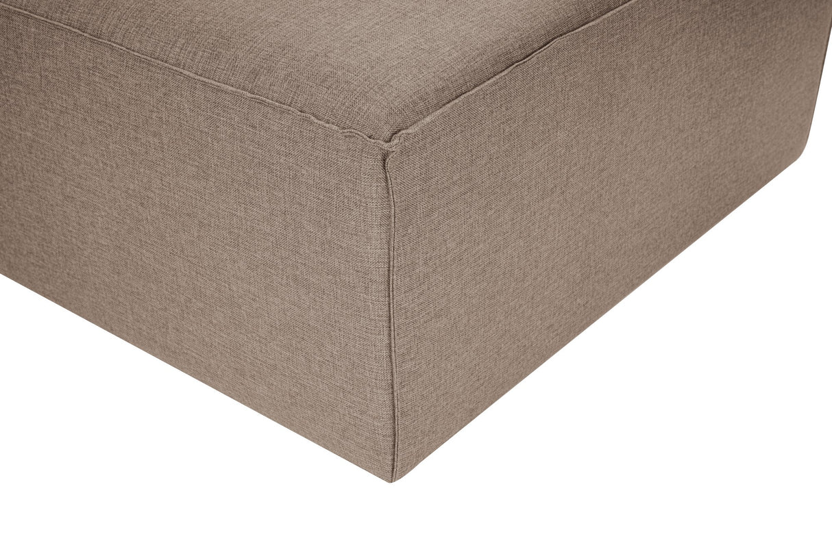 Modular Bank 3-seater with Hocker Fora Brown