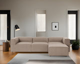 Modular Bank 3-seater with Hocker Fora Brown