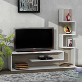 TV furniture set metehan white cordoba melamine 120x33.1x cm