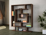 Bookcase Sarmasik Wengé Brown Melamine 124.8x149.4x22 cm