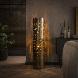 Floor lamp Manoa Cylinder Bronze Antique Metal