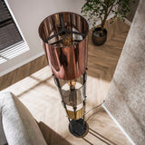 Floor Lamp Nox 3-lights Black Metal 175 cm 