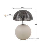 Table lamp Avelie organic ball Ø26 cm