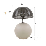 Table lamp Avelie organic sphere Ø31 cm