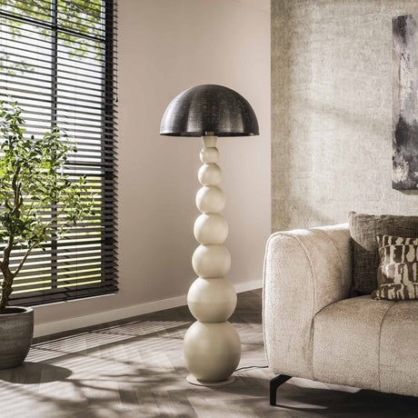 Floor lamp Avelie organic ball Ø51 cm