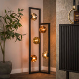 Floor lamp Ada 5-light colored glass