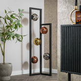 Floor lamp Ada 5-light colored glass