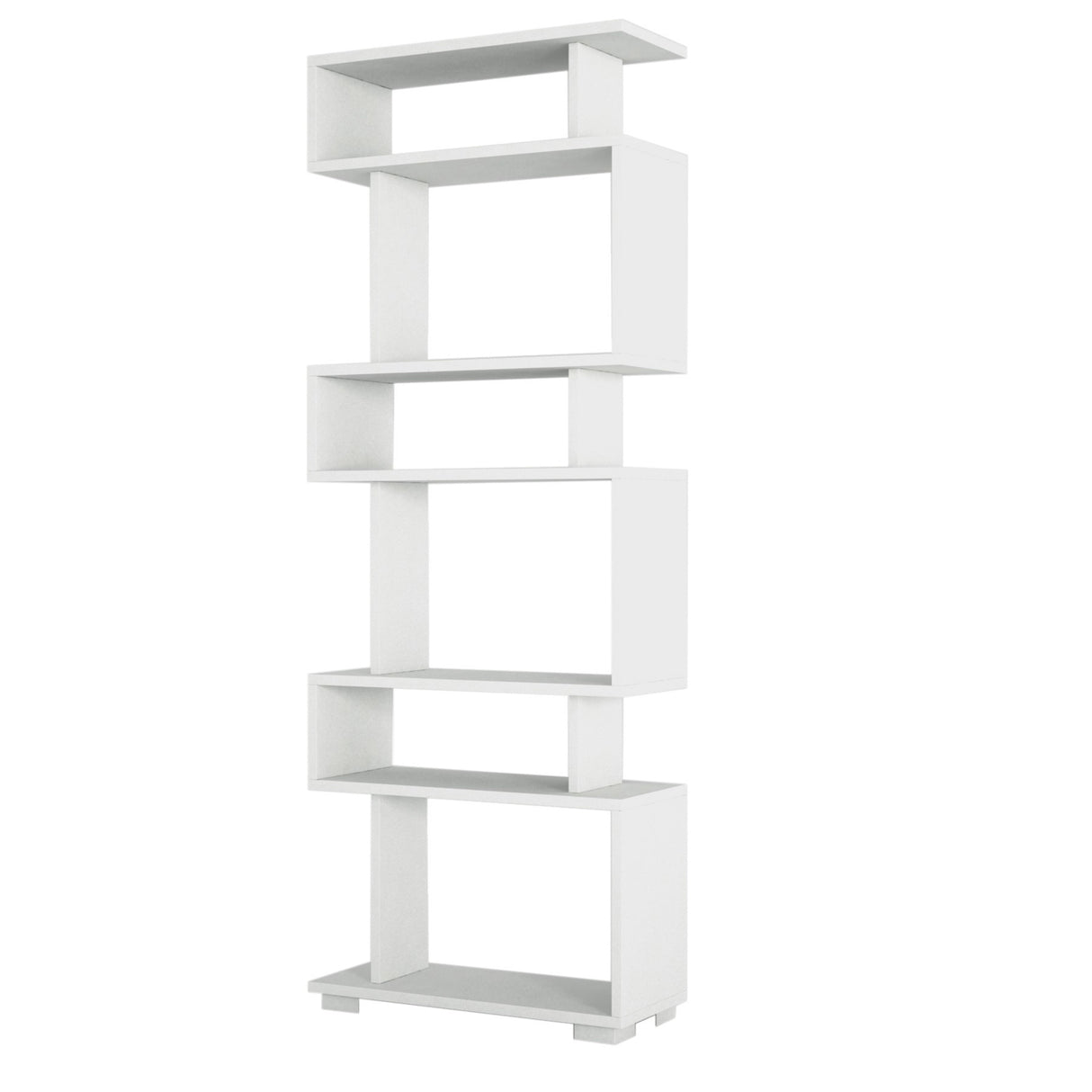 Bookcase block white melamine 60x165x19.5 cm