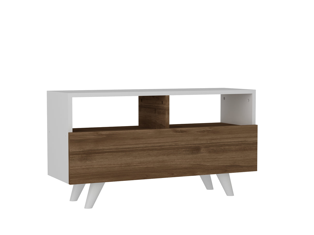 TV furniture novella white walnut melamine 90x50.6x29.5 cm