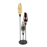 Coco floor lamp 3-light colored glass 