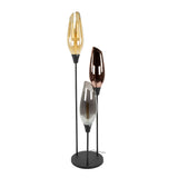 Coco floor lamp 3-light colored glass 