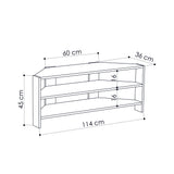 TV Furniture Thales Mokka Melamine 114x45x36 cm