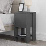 Bedside table EMA anthracite melamine 30x55x30 cm