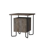 Bedside table acres dark brown melamine 40x45x40 cm