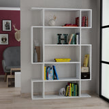 Bookcase mito white melamine 110x161x25.5 cm