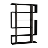 Bookcase Mito Anthracite Brown Melamine 110x161x25.5 cm