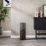 Floor lamp cylinder Brick 60 cm black brown 