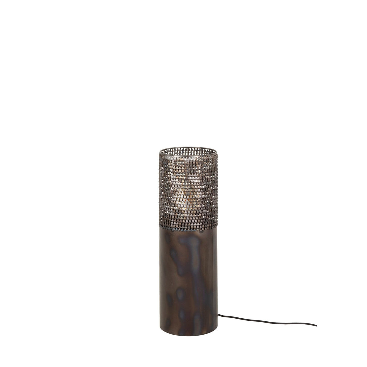Floor lamp cylinder Brick 60 cm black brown 