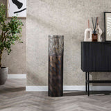 Floor lamp cylinder Brick 90 cm black brown 