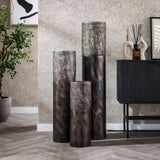 Floor lamp cylinder Brick 120 cm black brown 