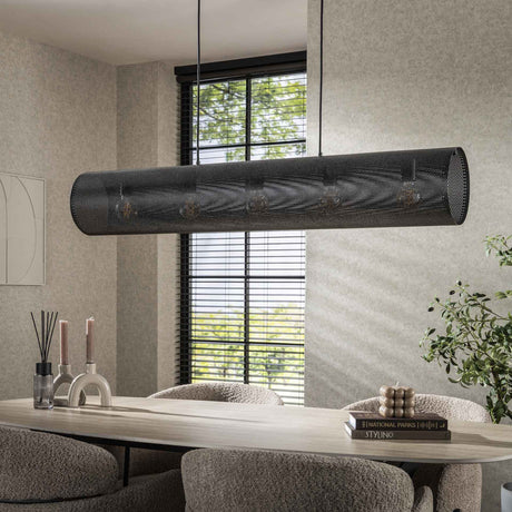 Knox pendant lamp 5-light mesh black 