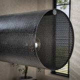 Knox pendant lamp 7-light XL mesh black 