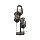 Table lamp Debra 3-light metal black