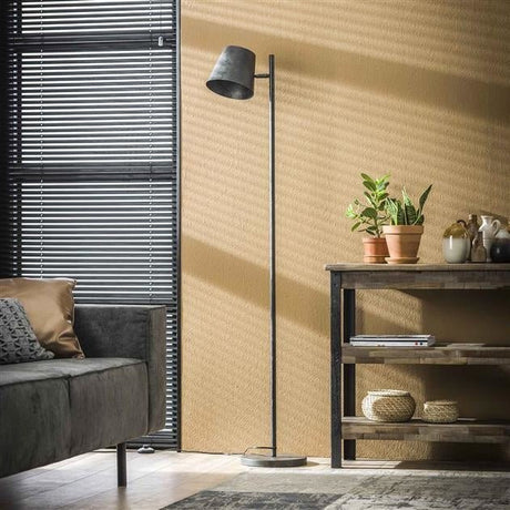 Vloerlamp Sienna DH Interior Charcoal LxBxH 61x32x25 Metaal Sfeerfoto schuin vooraanzicht