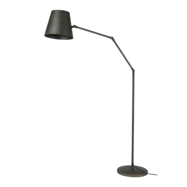 Vloerlamp Carta DH Interior Charcoal LxBxH 60x52x33 Metaal Witfoto vooraanzicht