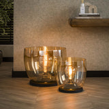 Floor lamp Dain UP XL Amber-colored glass 