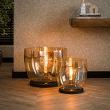 Floor lamp Dain UP XL Amber-colored glass 