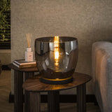 Floor lamp Dain UP XL Chrome-colored glass 