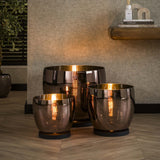 Floor lamp Dain UP XXL Copper-colored glass 