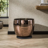 Floor lamp Dain UP XXL Copper-colored glass 