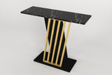 Dressing table grauity black gold melamine 90x76.8x29.6 cm