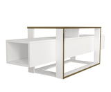 TV furniture bianco white gold melamine 160x49.8x46.1 cm