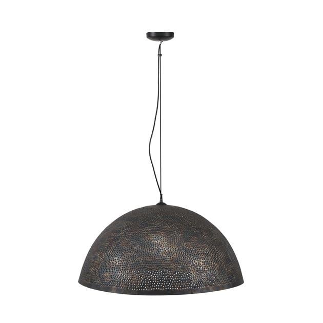 Hanglamp Aya 70 DH Interior Bruin LxBxH 73x73x46 Zwart bruin Witfoto vooraanzicht