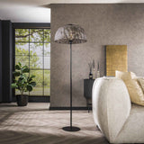 Floor lamp Alfie Ø50 Metal Black Brown