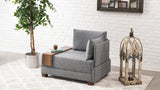 Armchair right fly gray