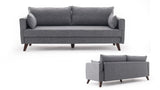 3-seater sofa bed Bella Gray