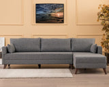 Corner sofa on the right Bella Gray