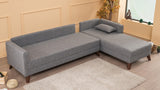 Corner sofa on the right Bella Gray