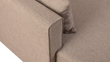 Corner sofa with sleeping function on the left Bella Crème